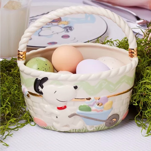 Lenox Peanuts Snoopy Easter Decor bnib - Picture 3 of 9